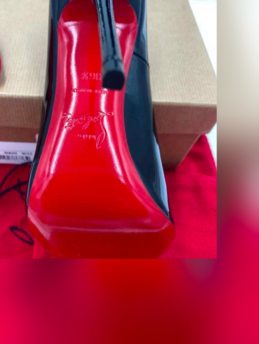 NIB Size 6.5 Christian Louboutin So Kate Black Patent Heels - Picture 5 of 5